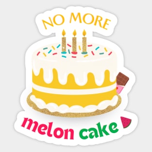 Melon cake - Demi Lovato Sticker